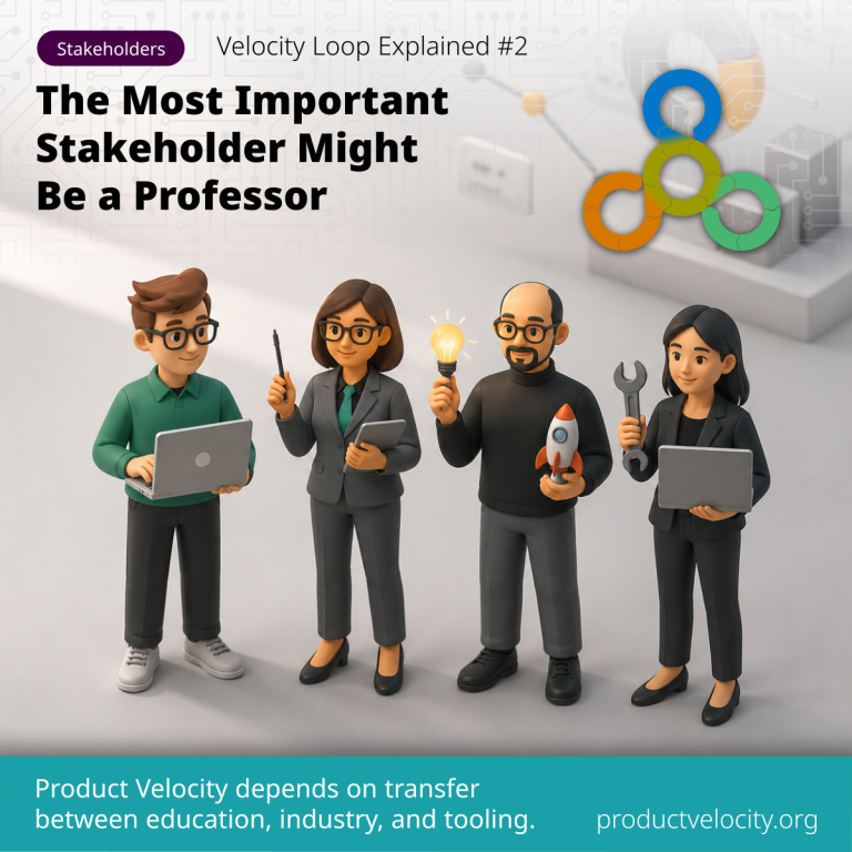 Product Velocity emerges from interactions across four stakeholder domains